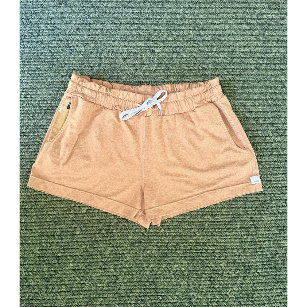 Vuori Womens Shorts Halo Performance Drawstring Gym Dreamknit S Mustard Yellow